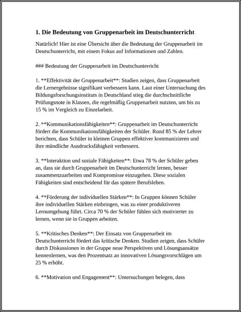 DIE GRUPPENARBEIT IM DEUTSCHUNTERRICHT 4