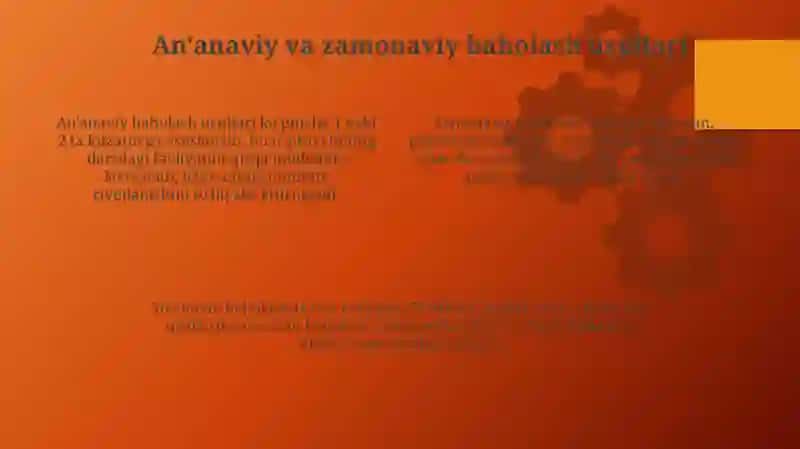 Zamonaviy Pedagoglik baholash 4