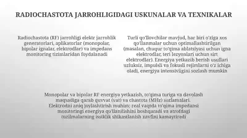 Radioto'lqinli jarrohlik 4