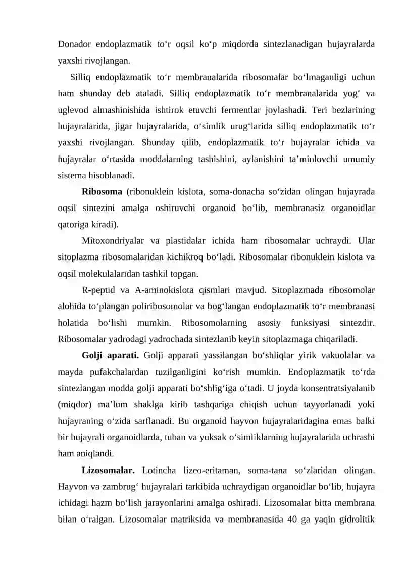 Hujayralarning taraqqiyoti 4