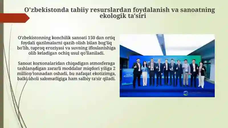 Oʻzbekistonning ekologik barqaror rivojlanishi 4