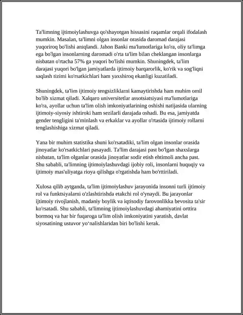 IJTIMOIY JARAYONLAR VA TALIM 4