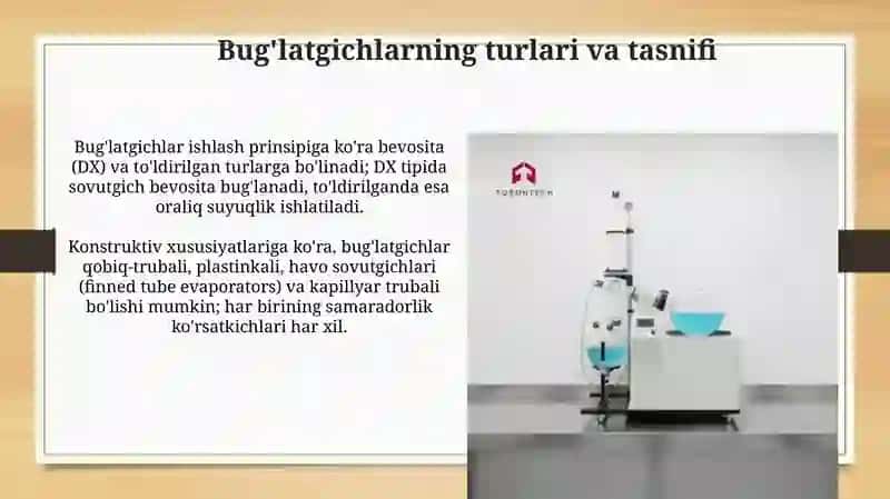 Zamonaviy bug'latgichlar 4