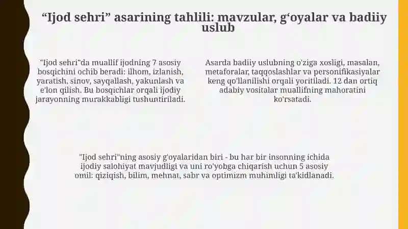 "Ijodsehri", "Qodiriymo‘jizasi" 4