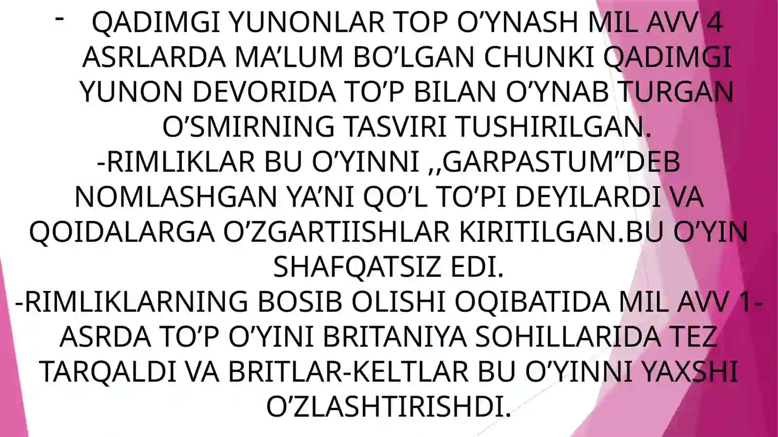 Futbolning kelib chiqish tarixi 4