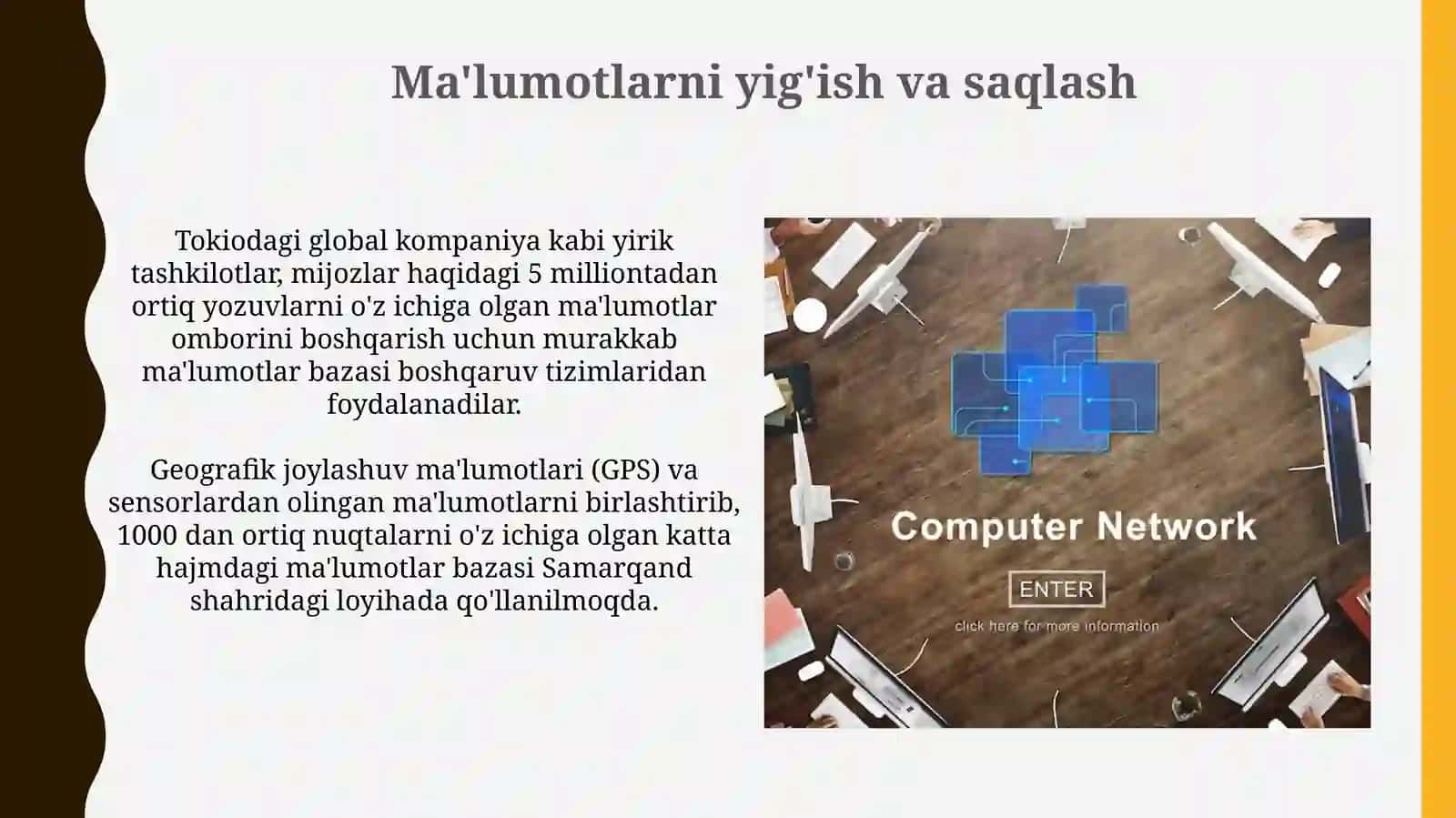 Axorot tizimlarining asosiy vazifasi 4