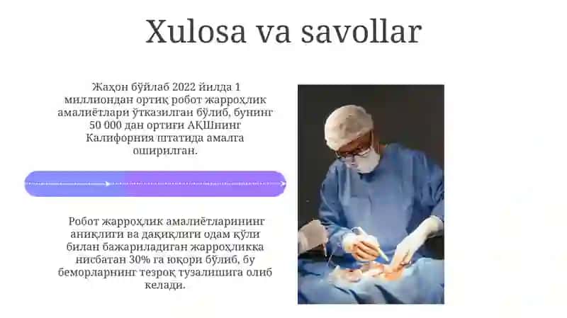 Robatlashtirilgan xirurgiya amaliyoti 4