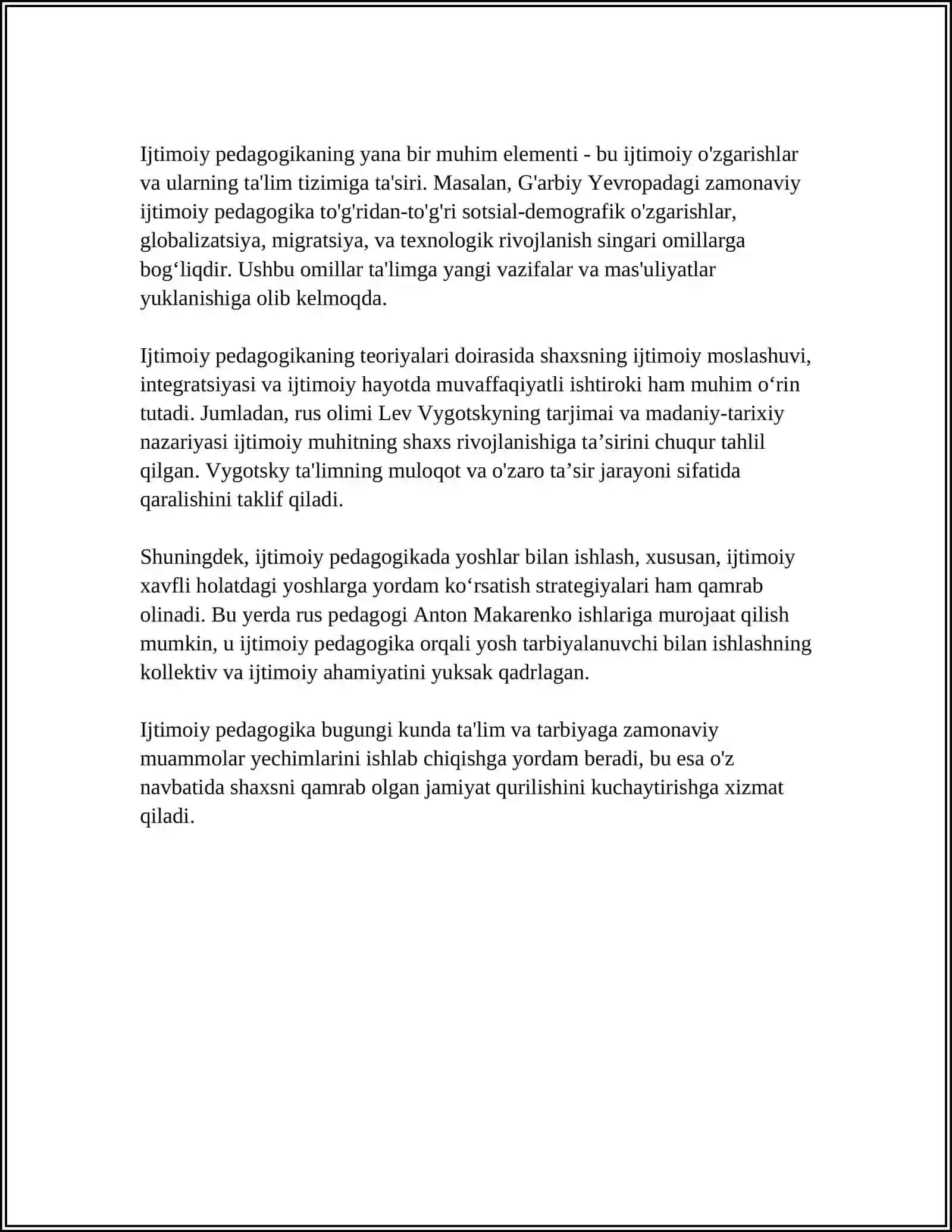 IJTIMOIY PEDAGOGIK FAOLIYAT 4