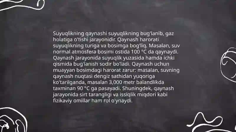 Qattiq suyuq va gaz holdagi moddalarning erishi 4