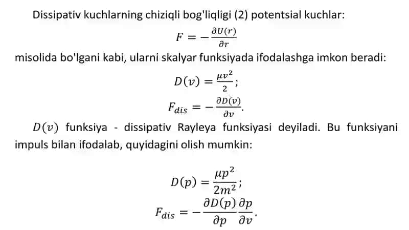 Dissipativ sistemalar 4
