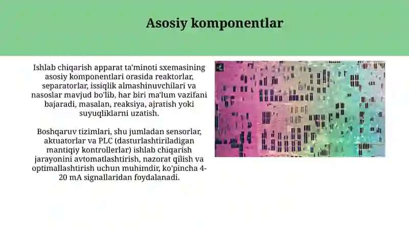 Ishlab Chiqarishning Apparatura Sxemasi 4