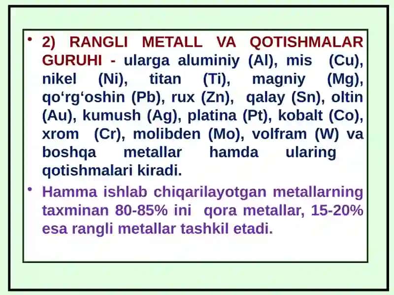 METALLARNING ICHKI TUZILISHI 4