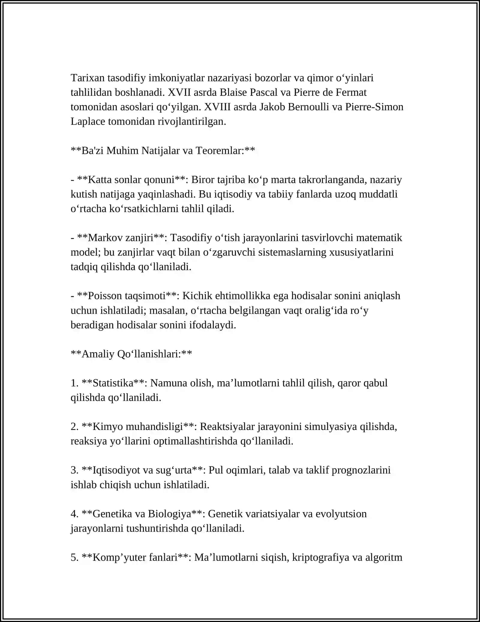 TASODIFIY MIQDOR TUSHUNCHASI VA UNING TURLARI 4
