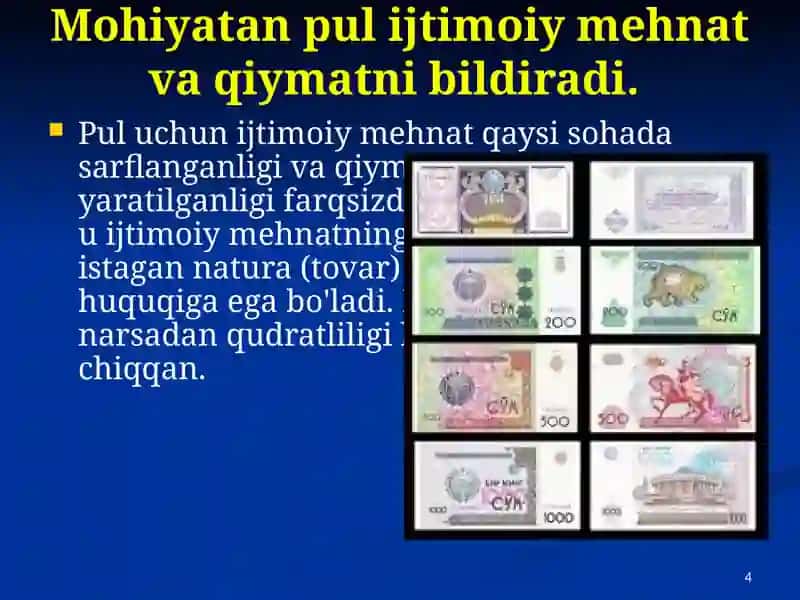 Pulning qo'llanilishi 4