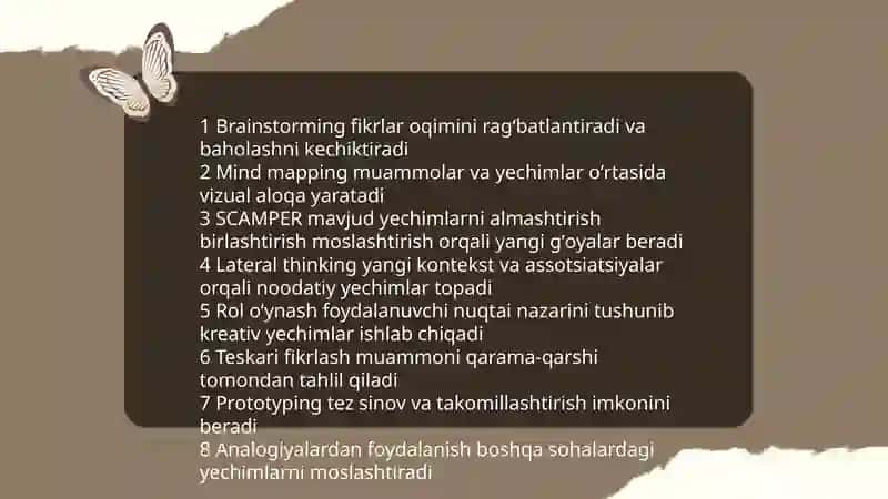 Ijodiy qobiliyatini oʻstirish usullari 4