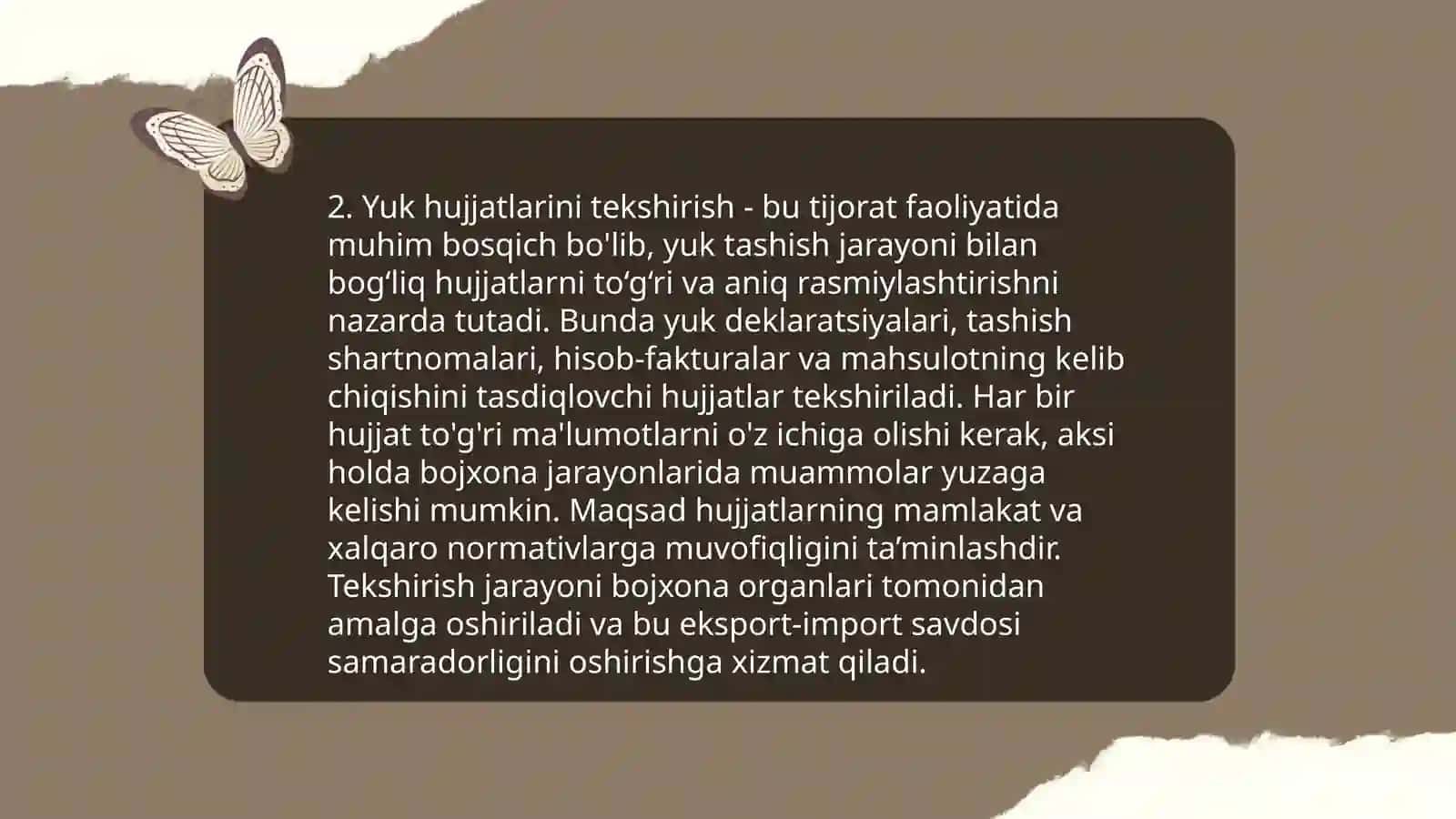 Bojxona ekspertining majburiyatlari 4