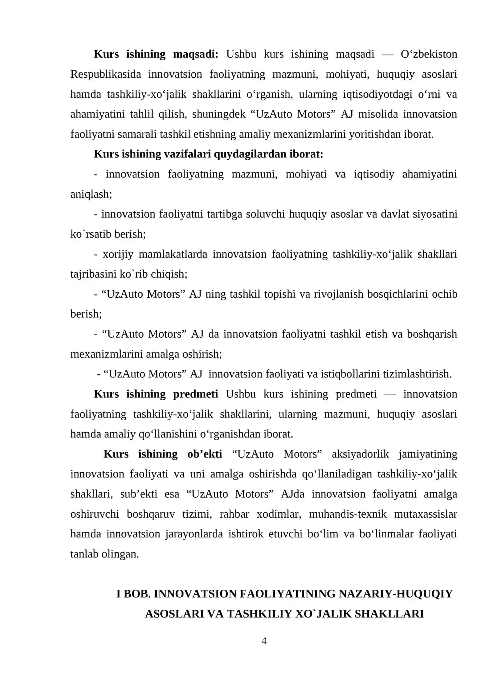INNOVATSION FAOLIYATNING TASHKILIY XO`JALIK SHAKLLARI 4