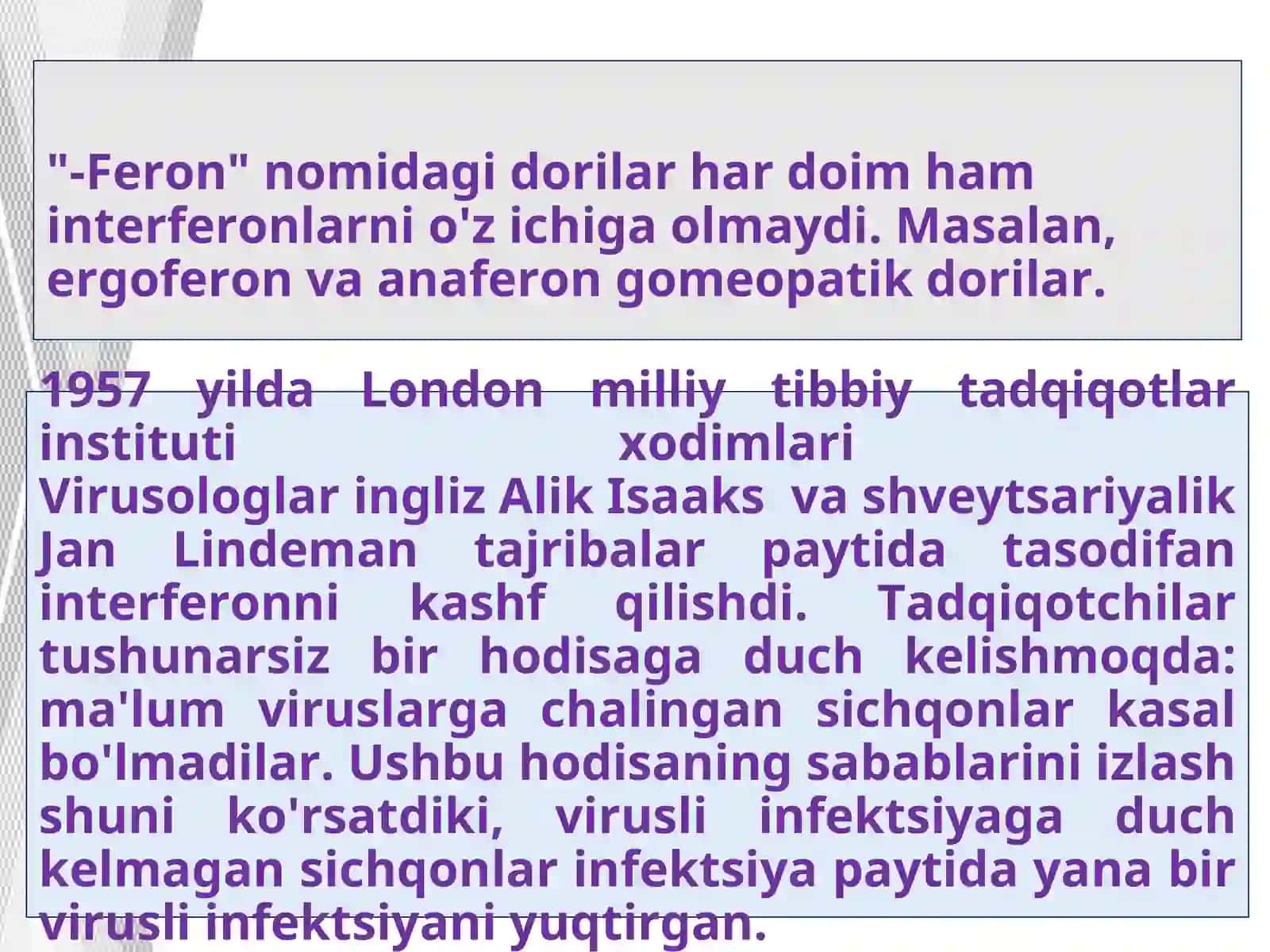 Interferon va sitokinlar sintezlanish va ta'sir mexanizimi 4