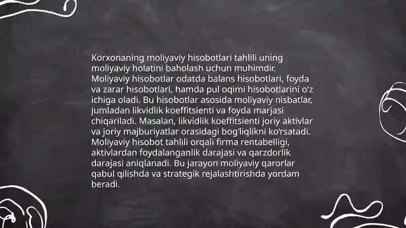 Kredit layoqatliligini tahlil qilish usullari 4