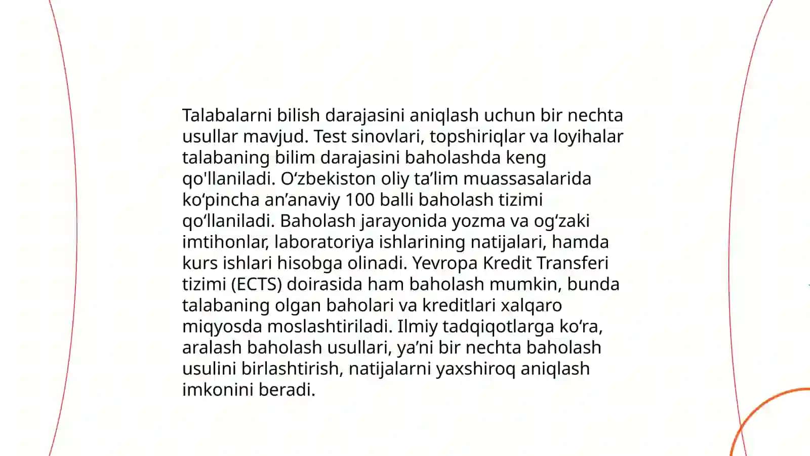 O'quv dasturlari baholash mezonlari 4