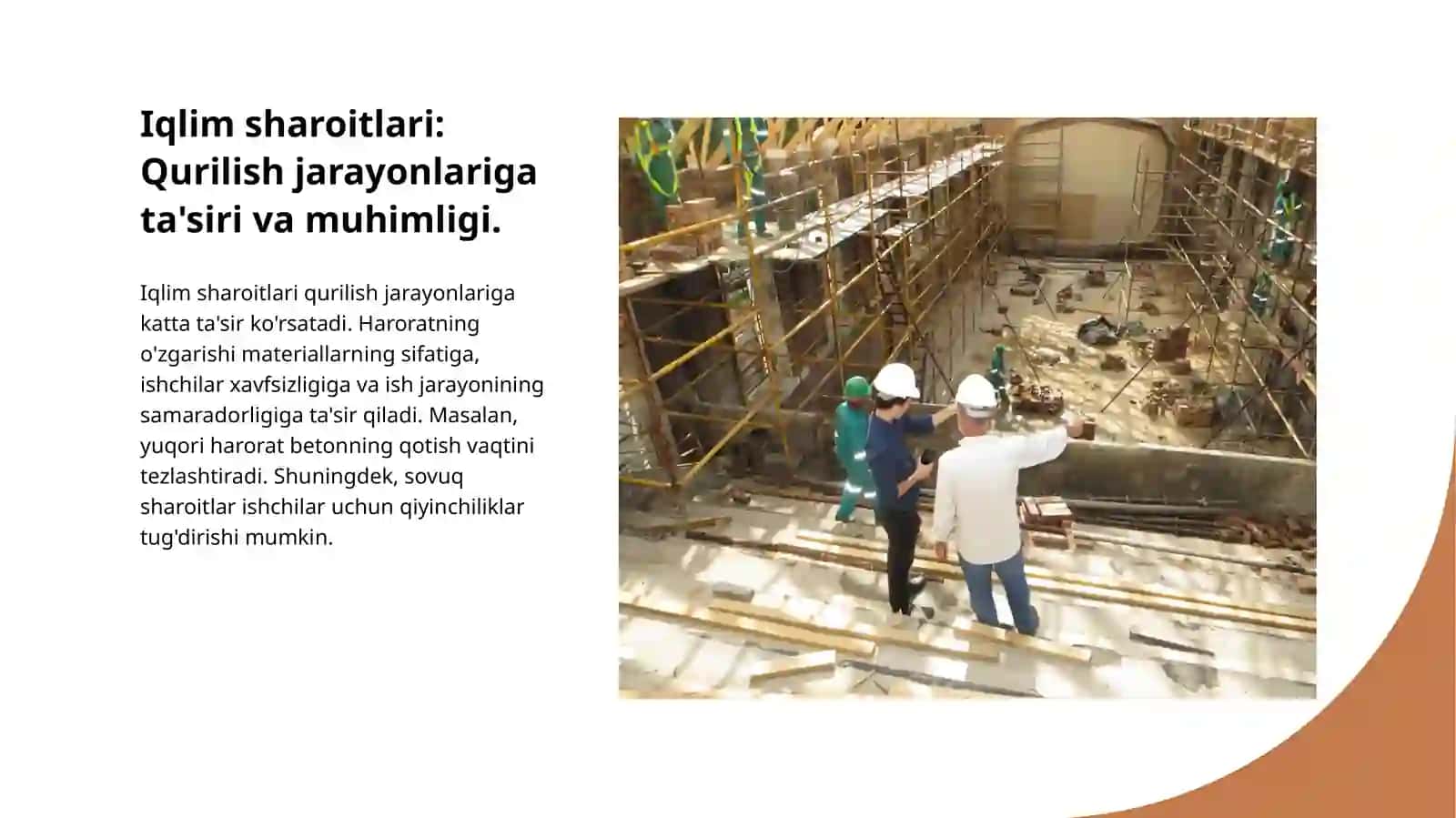 Qurilish maydonlari va haroratning ta'siri 4