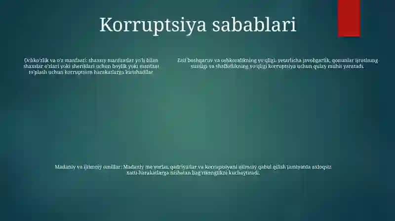 Korruptsiya va unga qarshi kurash 4
