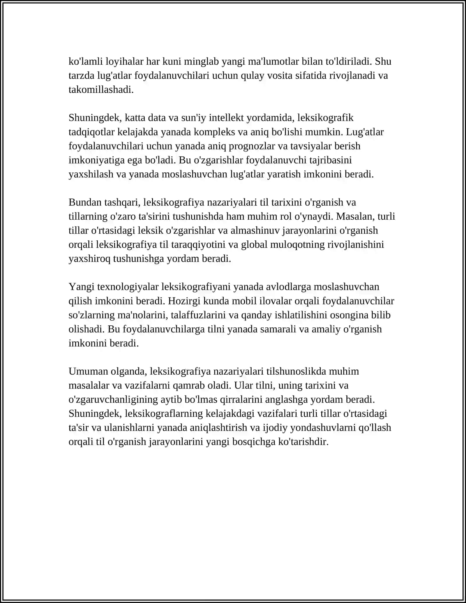 TILNING LUGʻAT TARKIBI. LEKSIKOGRAFIYA LUGʻAT TURLARI 4