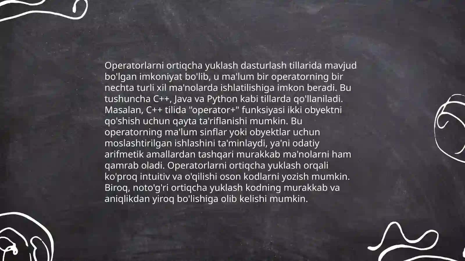 Operatorlarni qayta yuklash 4
