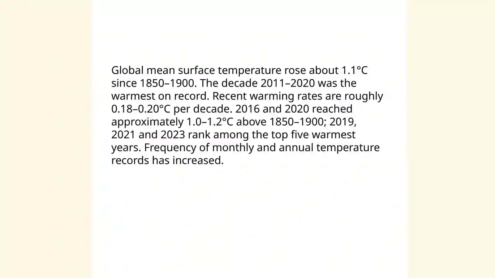 Climate Change and the Anthropocone 4
