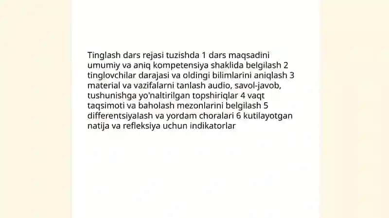 Tinglashni oʻqitish 4