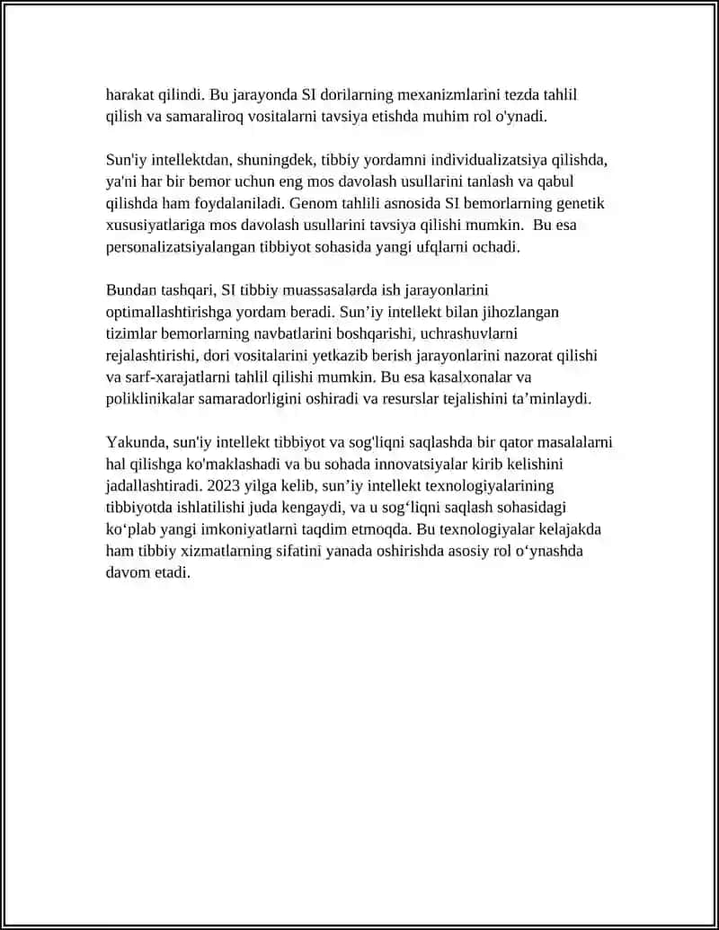 SUN`IY INTELLEKT QAYSI SOHADA ENG ZARUR? 4