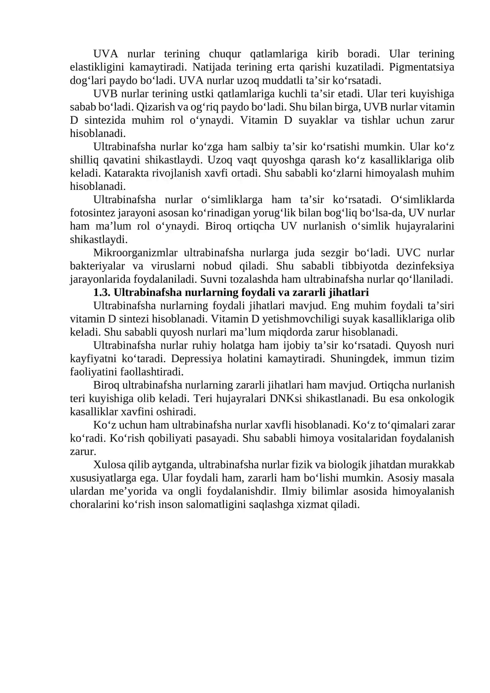 Ultrabinafsha nurlar haqida tushuncha 4