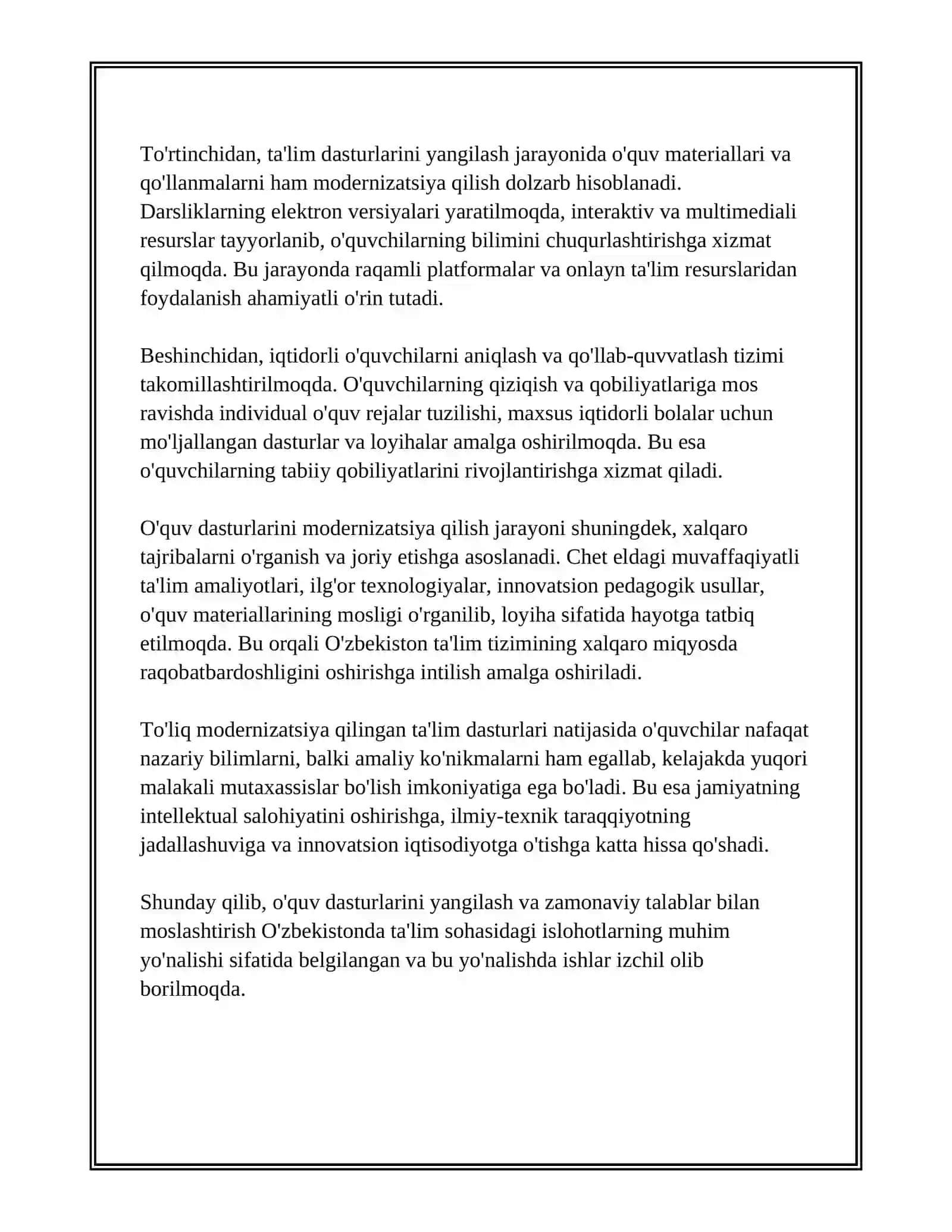 TALIM TIZIMIDAGI ISLOHATLAR 4