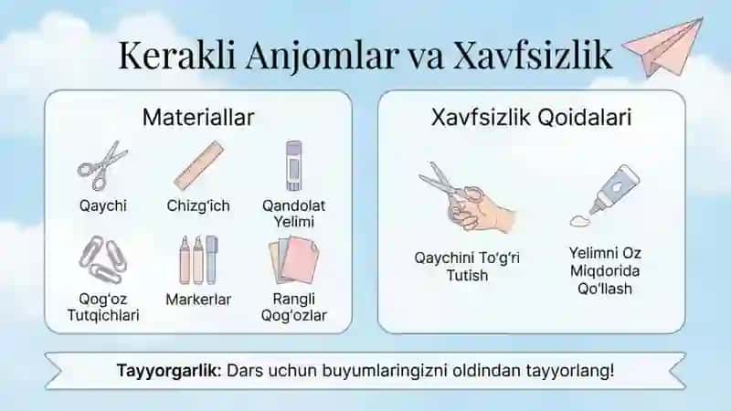 qogʻozdan samolyot yasash 4