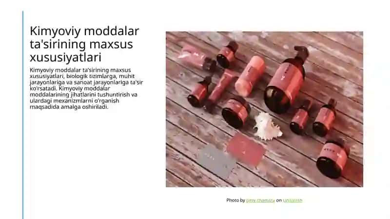 Kimyoviy Omillarning Umumzaharli va Maxsus Ta'siri 4