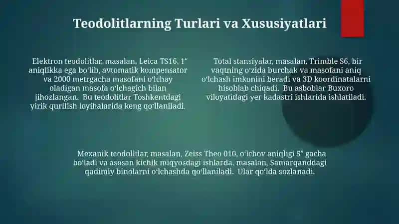 Teodolitlardan sanoq olish qurilmalari 4