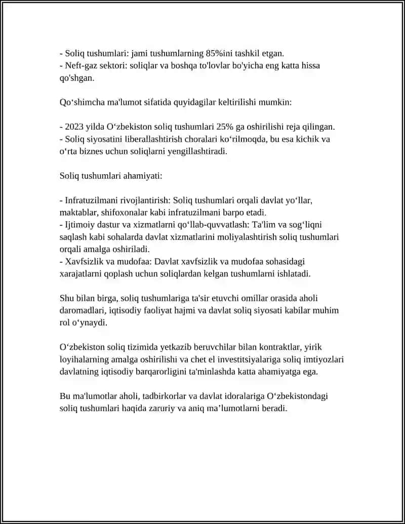 DAVLAT BUJETINING DAROMADLARI 4