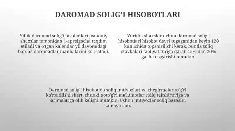 Soliq xisobotlari va ularning turlari 4