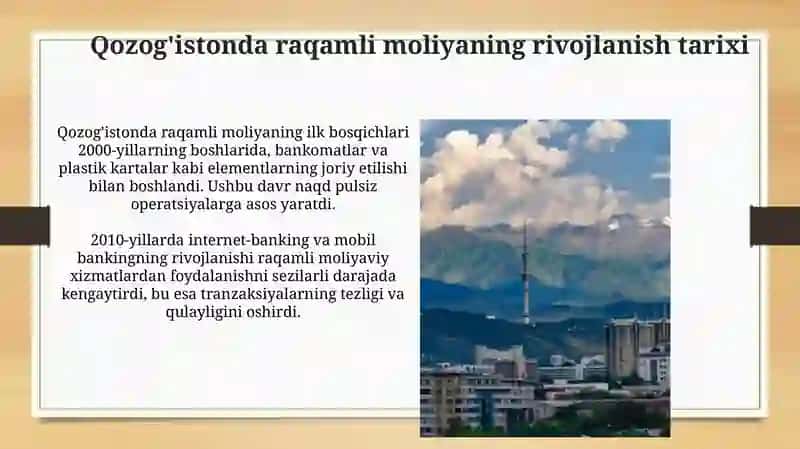 Qozoqiston Respublikasining raqamli moliya tizimi 4