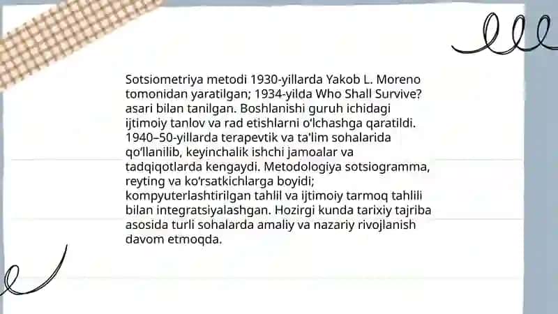 Sotsiometriya metodi 4