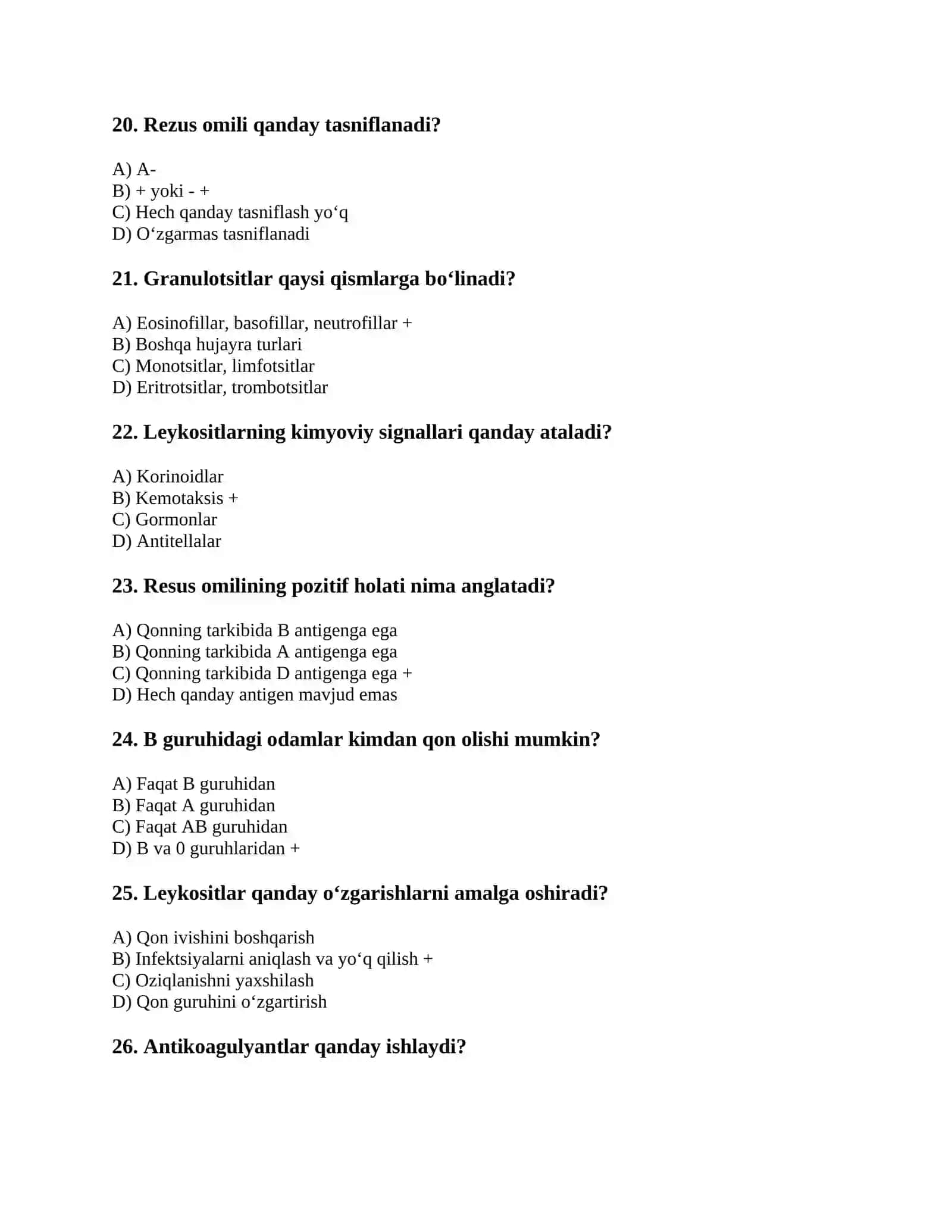 Leykositlar va qon guruhlari 4