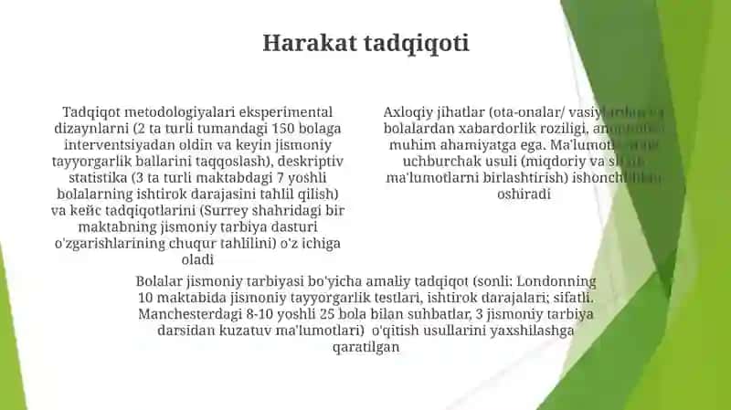 Bolalar jismoniy tarbiyasining tadqiqot metodlari 4