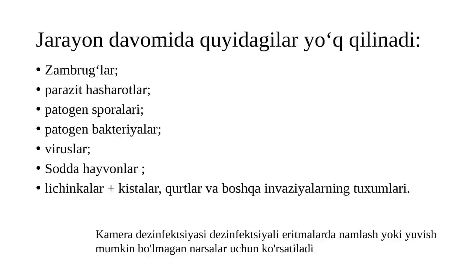Dezinfektsiya kameralari, turlari va ishlash tartiblari 4