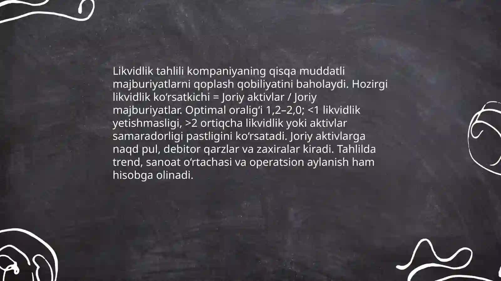 Moliyaviy barqarorlik tushunchasi va uning indikatorlari 4