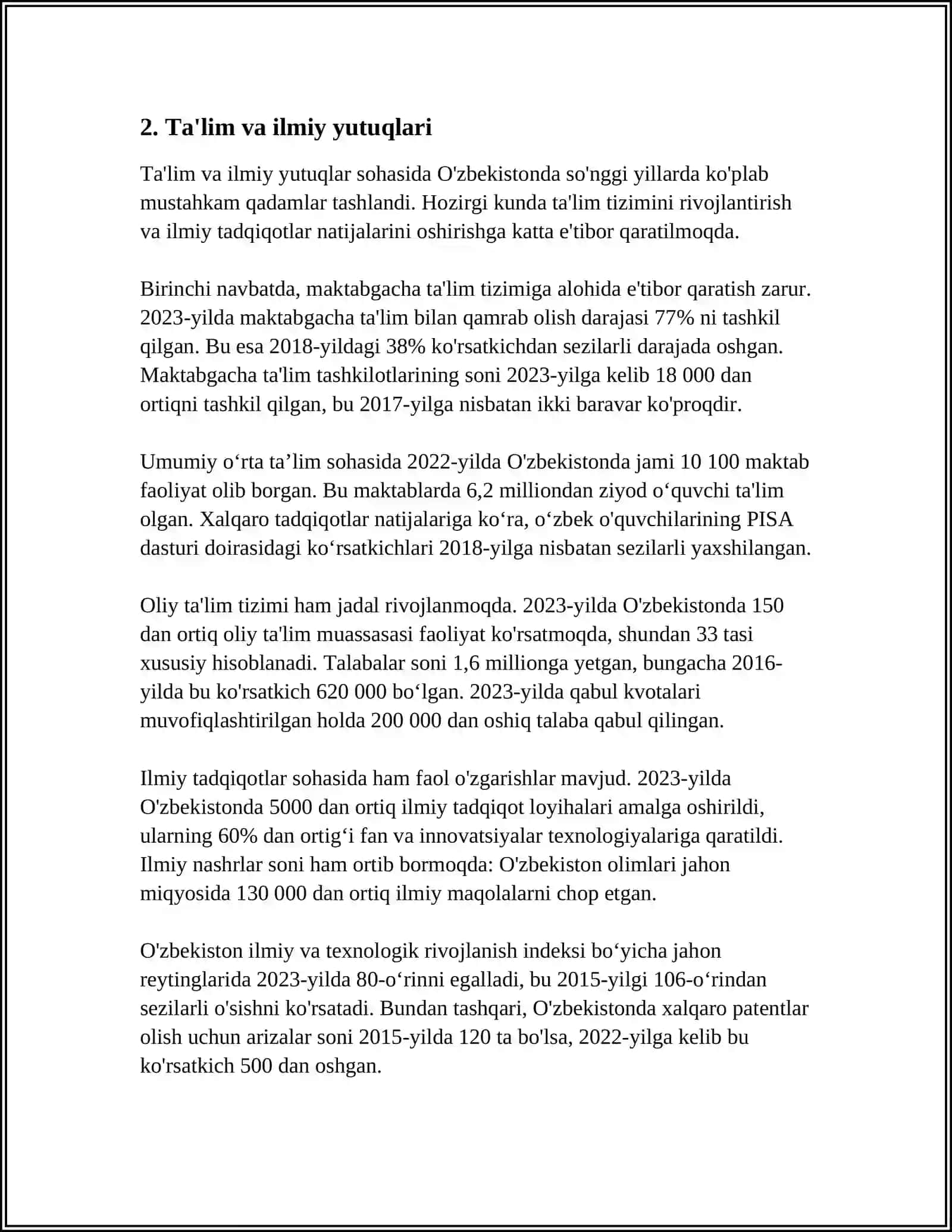 Abdulazizova Umida Hasanboy qizi, 3- KURS 101-22 4