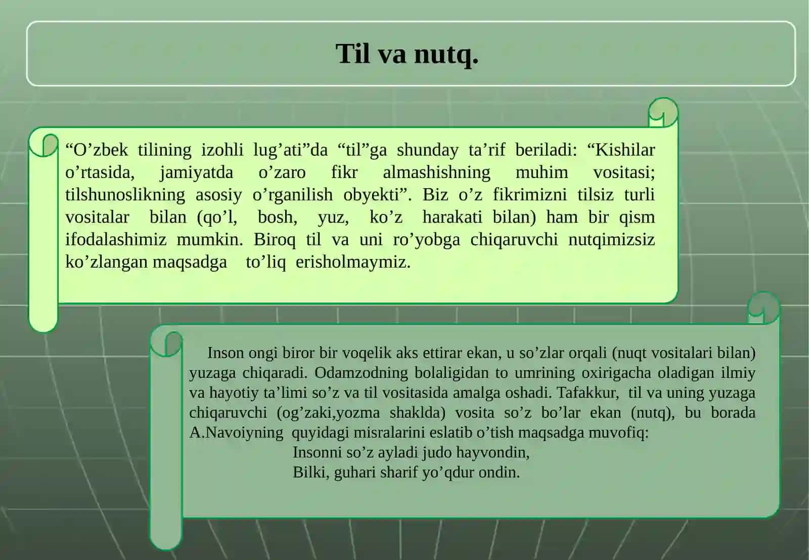 O'zbek tili va nutq san'ati 4
