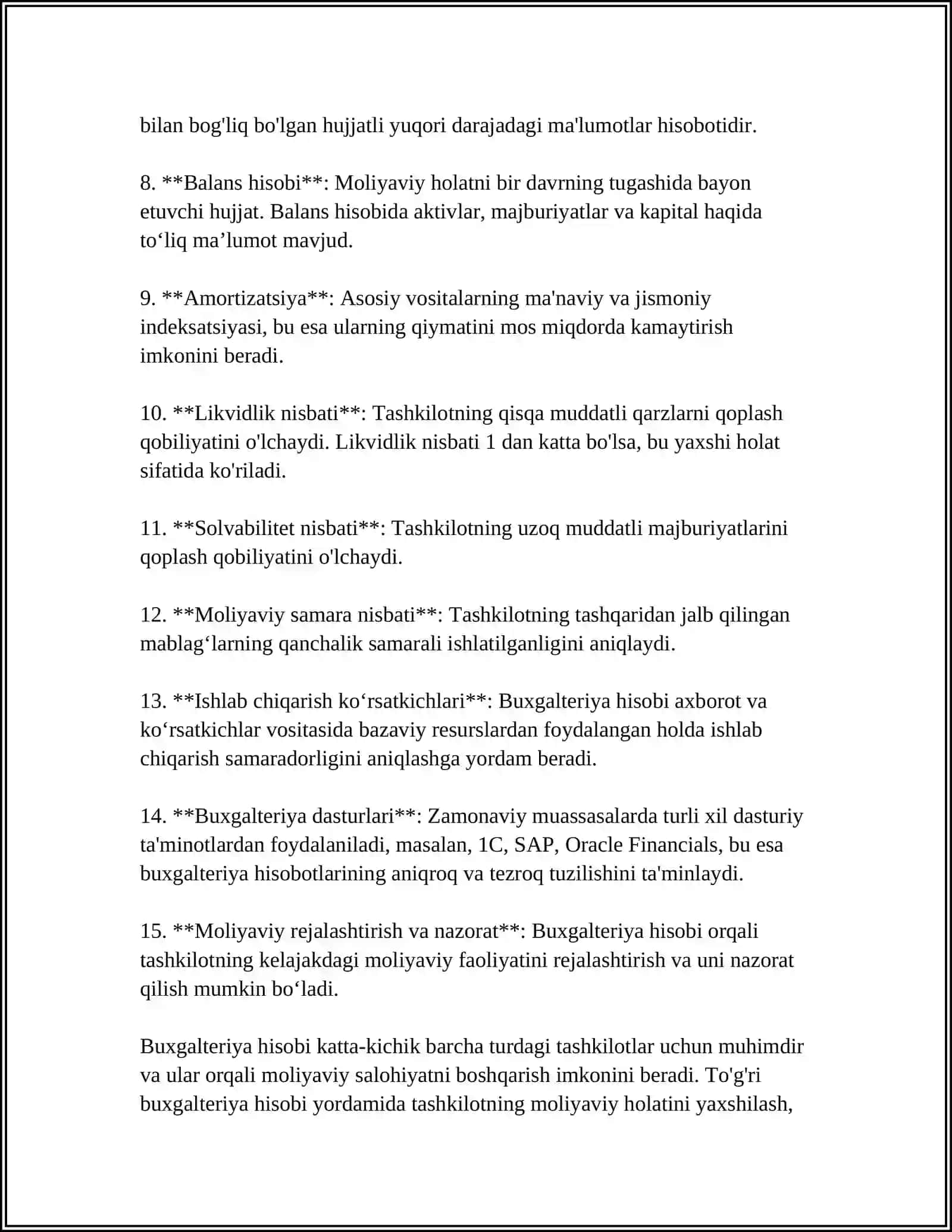 REFERAT Mavzu: BUXGALTERIYA HISOBI 4