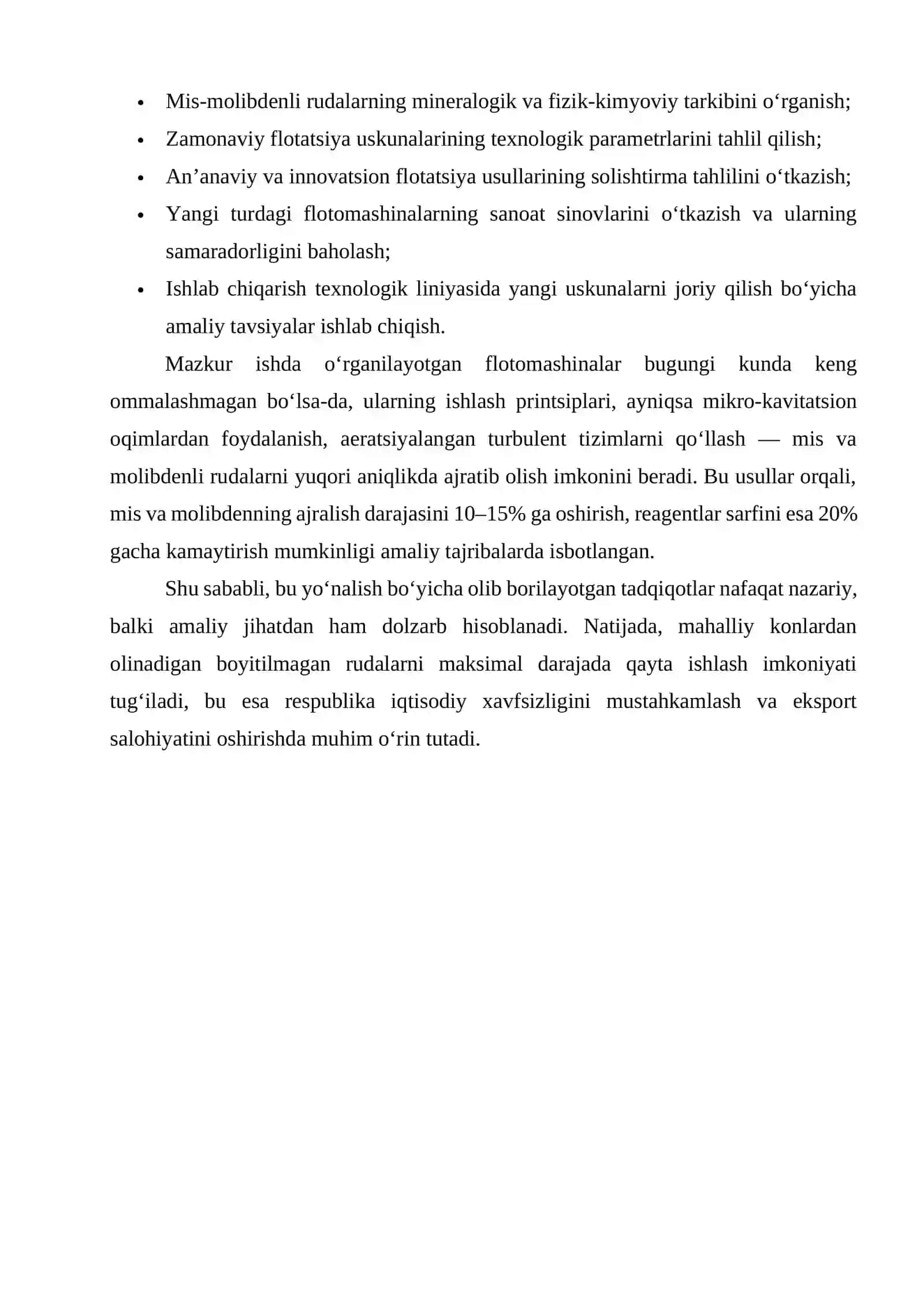 Mis-Molibden Rudalarini Boyitishda Yangi Flotomashinalar 4
