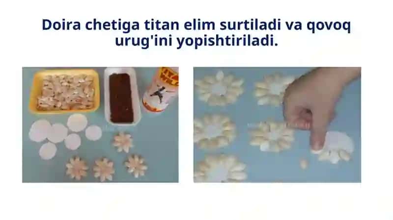 Urug‘lardan gulshaklini yasash 4