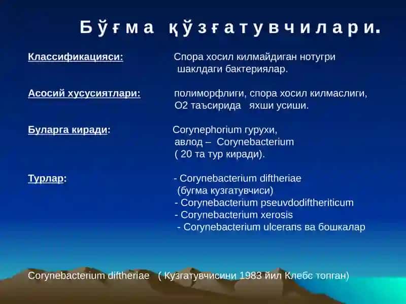 Ҳаво — томчи инфекциялари кузгатувчилари 4